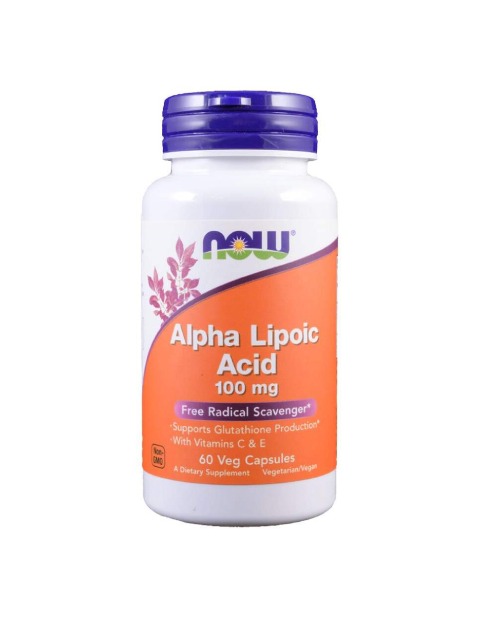 Alpha Lipoic Acid NOW 100 мг 60 капсул